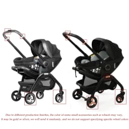 Portable 3-in-1 Baby Stroller Newborn Baby Sleeping Basket Multi-function Child Car Seat Luxury Baby Carriage Foldable