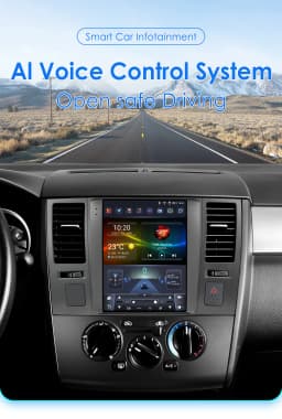 Hizpo For Tesla Style Carplay Car Radio for Nissan Tiida C11 2004-2013 2Din Multimedia Player GPS Navigation 9.7 Inch Android 13