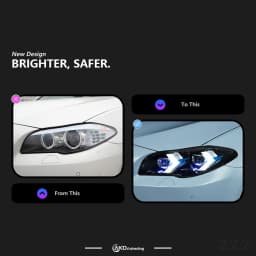 AKD Car Styling LED Head Lamp for BMW F10 Headlights 2010-2017 520i 525i 530i F11 LED Headlight DRL Projector Lens Auto Accessories