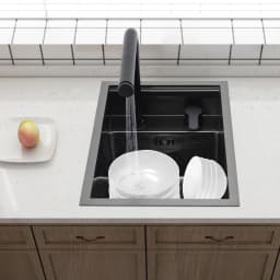 Kitchen Sinks Invisible Sink for Kitchen Bar Embedded Countertop Sink