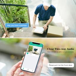 Ctronics 5MP 5G WiFi Surveillance Camera Outdoor 360 Human Detection Auto Tracking Security Camera Color Night Vision Onvif