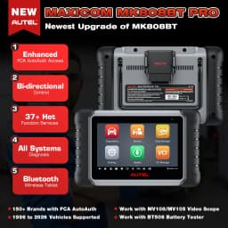 Autel MaxiCOM MK808BT PRO OBD2 Scanner Car Bi-directional Diagnostic Tool OBD2 Code Reader All System Diagnostic PK MK808KBT