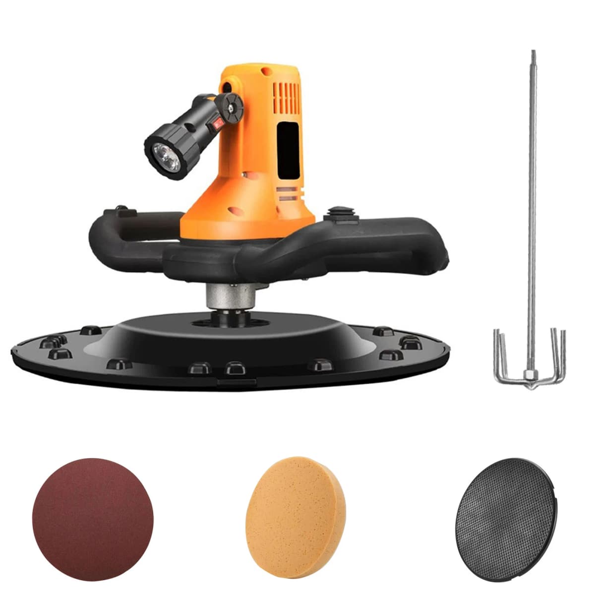 1700W Electric Trowel Wall Smoothing Machine Polishing Machine Concrete Cement Mortar Trowel with Portable Concrete Drill Mixer