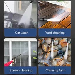 35Bar Electric Car Washer Gun 30000mAh Wireless High Pressure Water Gun Multi Function Rotating Nozzle Home Car Wipe Sprayer