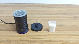 4-in-1 Electric Milk Frother & Warmer - 600ml Large Capacity, for Hot/Cold Froth, Hot Milk & Chocolate