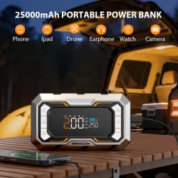 Car Tire Air Compressor, Battery Jump Starter Kit, 1500A Heavy-Duty Portable Emergency Car Jump Starter, 150 PSI Air Compressor, Portable Starter Suitable for ALL Gasoline/10L Diesel Engines,Portable Tire Inflator & Power Bank-Perfect For Road Trips
