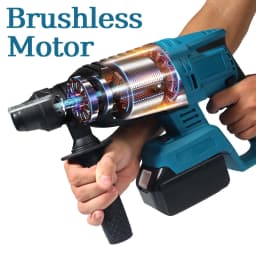26MM Brushless Electric Hammer Drill Multifunctional Rotary Cordless Rechargeable Power Tools For Makita 18V Battery