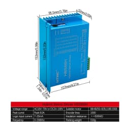 HLTNC HBS86H Closed Loop Hybrid Servo Driver Peak 8A AC18-70V DC24-100V Microstep Controller For Nema34 CNC Router Engraving Milling Machine EU Warehouse