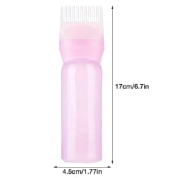 Hair Dye Comb Bottle, Hair Coloring Comb Applicator, Portable Hair Dye Color Comb Bottle With Scale For Indoor Use, Long Hair