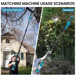 2M Plug In Type Extension Rod For Electric Pruning Shear&Chainsaw 180° Adjust High Branch Telescoping Rod For Makita 18V Batter