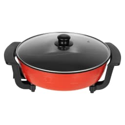 Electric Hot Pot with Divider 220V Chinese Hot Pot Shabu Pot Non-Stick Electric Cooker 1360W Family Meals & Socia