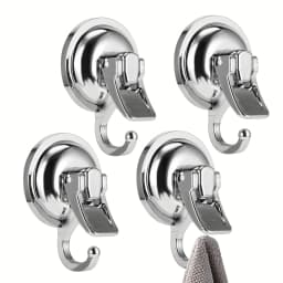 No-punch vacuum hook glass wall-mounted seamless bathroom kitchen hook