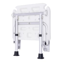 Wall Mounted Folding Shower Seat Adjustable Height 220lbs Capacity Foldable for Bathroom Elderly Foldable Shower Bench