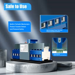 4P/63A 220V Dual Power Automatic Transfer Switch Manual Automatic Integration All-in-1 Design Indicator for Elevator