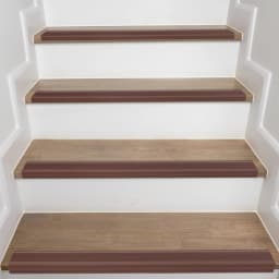 10m Brown Non-Slip Stair Strips Non-Skid Home Flexible PVC Stairs Non Slip Safety Strips for Staircase Skateborad and Deck