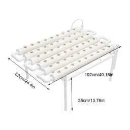 Hydroponic Grow Kit 36/54 Plant Sites, Hydroponics Growing System, Soilless Nft System Pvc-u Vertical Vegetable Planter