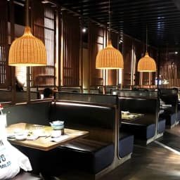 Natural Bamboo Pendant Light Country Style Wicker Lamp Shade E27 Handmade Woven Chandelier Ceiling Light Fixtures for Restaurant