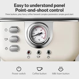 NEW Coffee Maker 1050W 1.5L Large Capacity Semi Automatic 20bar High Pressure Extraction Coffee Machine for Home Cafes