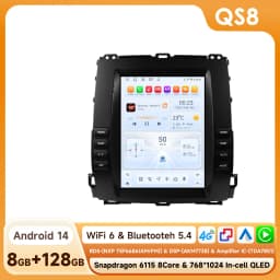 9.7'' Car Radio Multimedia Player for Toyota Land Cruiser Prado 120 Lexus GX470 2002-2009 Car GPS Wireless Carplay 6115 HeadUnit