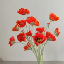 Wedding Party Decoration Poppy Artificial Flowers 65cm Long Stem Fake Flowers For Home Decors DIY Day of Dead Flower Arrangement