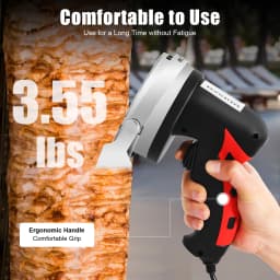 Electric Shawarma Knife Kebab Slicer Handheld Roast Meat Cutting Machine Gyro for BBQ 220-240v