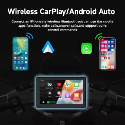 5/6/7"Motorcycle GPS Navigation Recorder Wireless CarPlay Android Auto Multimedia Player IP67 Waterproof Screen Bluetooth 2024 New