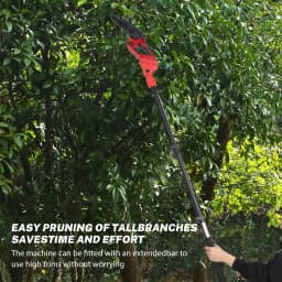 3-in-1 Telescopic Pole Chain Saw Electric High Branch Shears, 2 Batteries, 8.5-Inch Brushless Chain Saw, Used for Tree Pruning