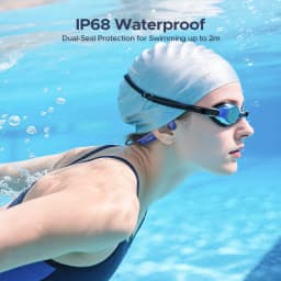 DOOGEE BoneBeat Swim Lite Bone Conduction Sports Headphones Wireless Bluetooth 5.4 Headset IP68 Waterproof With Microphone 32GB