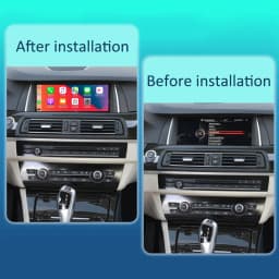 BONROAD 10.25'' Wireless Carplay Android Auto Audio Car Radio Linux system For BMW 5 Series F10 F11 NBT CIC System GPS Navigation Multimedia Touch Screen Mirrorlink Airplay Autolink