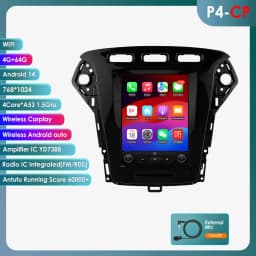 9.7 Car Radio Multimedia for Ford Mondeo MK4 Galaxy 2011-2013 Wireless Carplay Android Auto GPS 6115 Autoradio Car Stereo 360cam