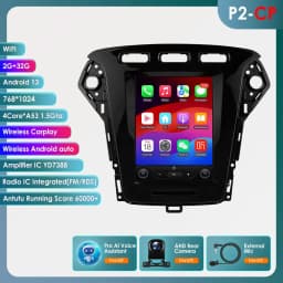 9.7 Car Radio Multimedia for Ford Mondeo MK4 Galaxy 2011-2013 Wireless Carplay Android Auto GPS 6115 Autoradio Car Stereo 360cam