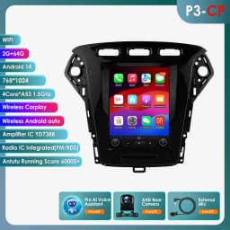 9.7 Car Radio Multimedia for Ford Mondeo MK4 Galaxy 2011-2013 Wireless Carplay Android Auto GPS 6115 Autoradio Car Stereo 360cam