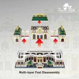 11930PCS Luxury Palace Building Blocks City Street View MOC Building Model Bricks High Difficulty Assembly Toys For Adult Gifts