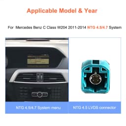 Car Multimedia system Bonroad 12,3 inches 2400*900 Android Auto thread Carplay Linux for Mercedes Benz C class W204 2011-2014 system NTG4.5