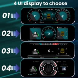 12.3”LCD Digital Dashboard Cluster For Volkswagen VW Golf 7 MK7 Caddy T6 Wireless CarPlay Android Auto Instrument Panel Cockpit