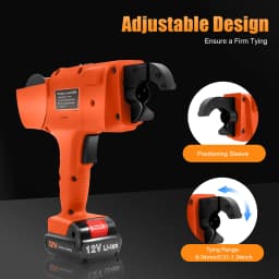 12V Rebar Tying Wire Rebar Binding Machine 8-34MM Rebar Tier Cordless Tying Binding Machine for Bundling Steel Bars