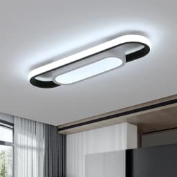 30W Long Oval LED Ceiling Light, White LED Ceiling Light, Acrylic Ceiling Light, Suitable for Bedrooms, Kitchens, Hallways