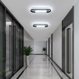 30W Long Oval LED Ceiling Light, White LED Ceiling Light, Acrylic Ceiling Light, Suitable for Bedrooms, Kitchens, Hallways