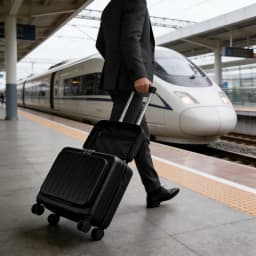 Black ABS 18 Inch Front Opening Multifunctional Luggage Compartment For Boarding Suitcase with Front Compartment Travel Luggage