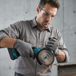 12000rpm Cordless Lithium-Ion Angle Grinder, 3-Speed Adjustment, 125mm Chuck, Cutting and Grinding Tool for Makita 21V Batteries