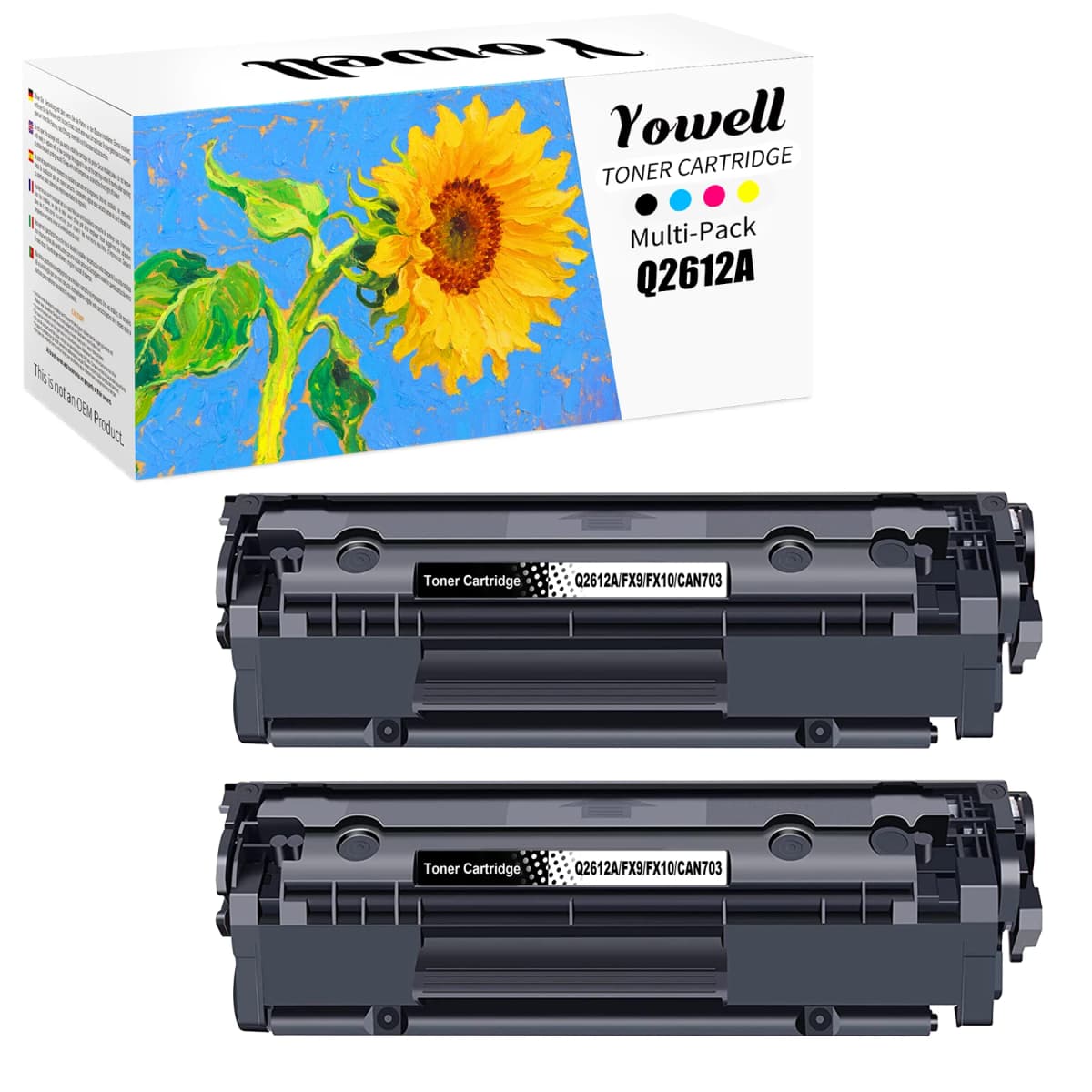 Yowell Q2612A 12A Compatible Toner Cartridge for HP LaserJet 1010 1012 1015 1018 1020 1022 1022nw 3015 3020 3052 3055 M1005
