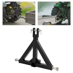 3 Point Trailer Hitch Iron Tractor Quick Hitch 3 Point Adapter Triangle Linkage w/h 2" Trailer Receiver For Heavy Duty Work