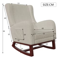 Tover Chair, Tover Armchair, Armchair Room, with Stand for Legs and Pocket, Leisure Chair with B Base