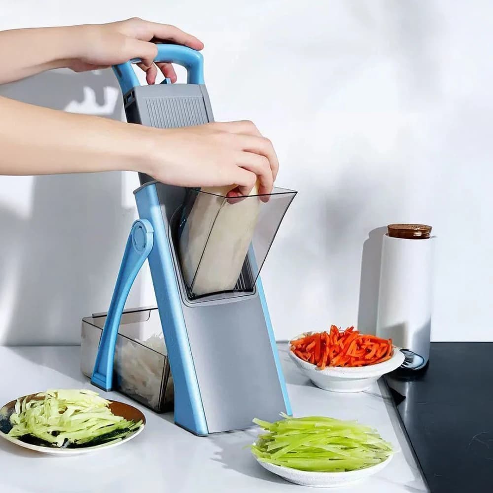 Multifunctional Vegetable Chopper Manual Fruit Slicer Machine Foldable Vegetable Cutter Slicer for Onion Carrot Kitchen Gadgets