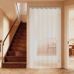 Pack of 7, PVC Strip Curtains Clear Soft Door Strips Screen 2mm Thick Windproof Waterproof Antistatic Door Curtain Kit 200x105cm