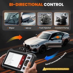 ANCEL FX6100 OBD2 Scanner Bi-directional Control Car Diagnostic Tools All System Scanner 15 Reset OBD Tool VS CRP129i V2.0