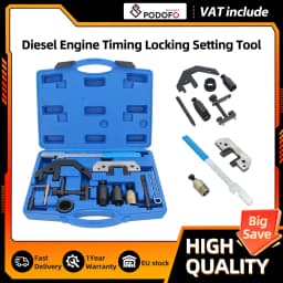 Podofo Timing Tool Kit Locking Setting for BMW M41-M57 E66 Diesel Engine Land Rover with Storage Box