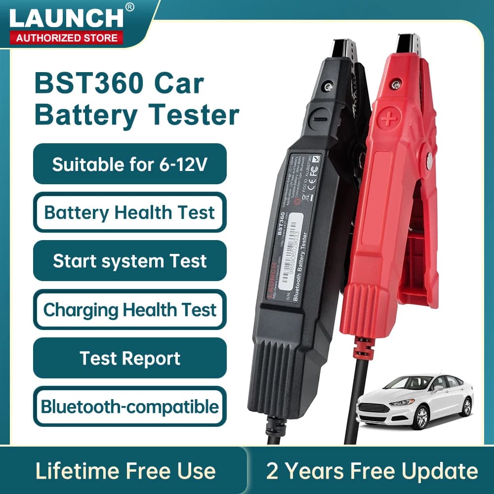 LAUNCH BST360 12V Car Battery Tester Automotive Cranking Charging Scanner Tools for CRP919E BT/PRO ELITE/PRO V5.0/PRO3S+ V5.0...