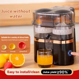 Dual-Head Electric Juicer with Auto-Cut & Press, 200W Brushless Motor, Easy Clean, for Quick Healthy Juice at Home