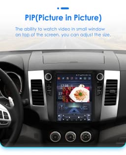 Hizpo For Tesla Style Stereos for Citroen C-Crosser Peugeot 4007 Mitsubishi Outlander XL 2 2005 - 2011 Carplay Android Car Radio